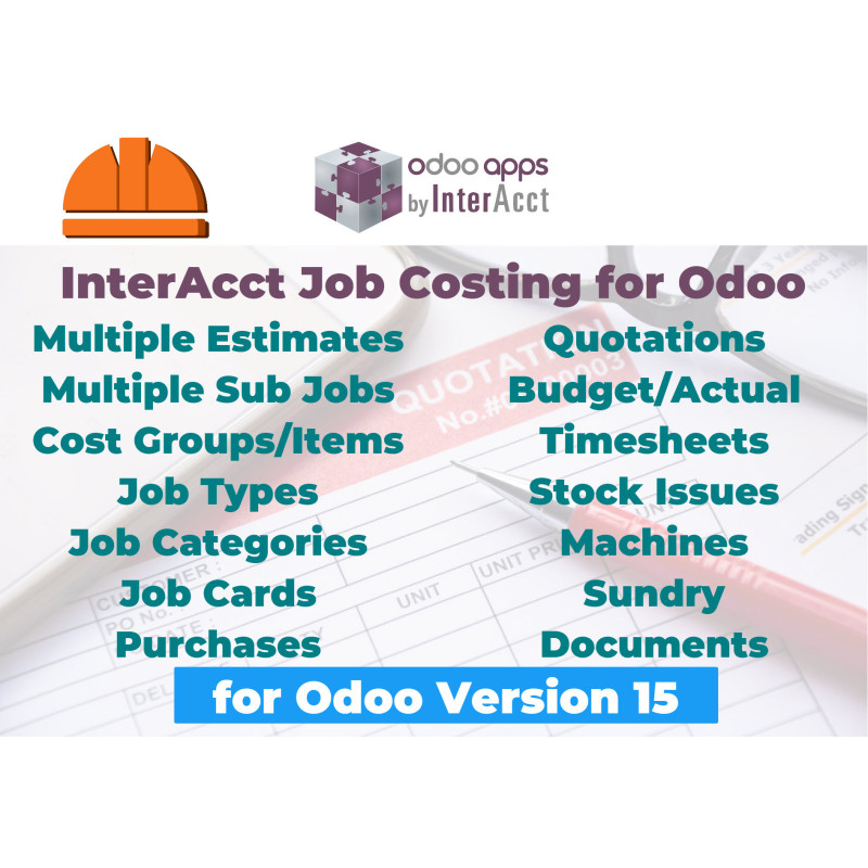 InterAcct Job Costing for Odoo - version 15 InterAcct Job Costing for Odoo - version 15