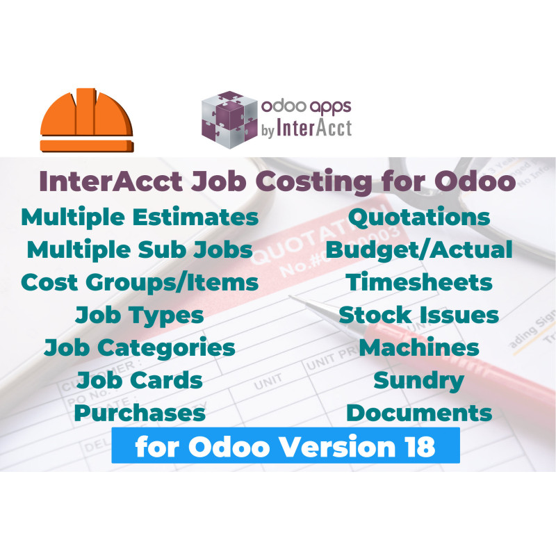 InterAcct Job Costing for Odoo - version 18 InterAcct Job Costing for Odoo - version 18
