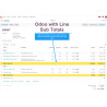 Order Line Subtotal by InterAcct for Odoo v16