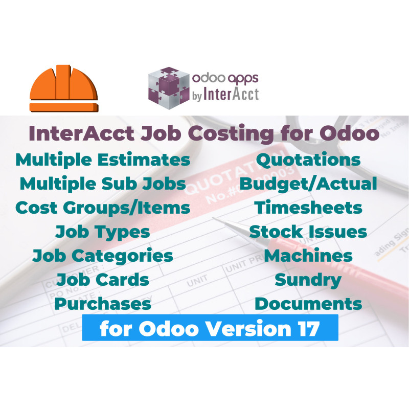InterAcct Job Costing for Odoo - version 17 InterAcct Job Costing for Odoo - version 17